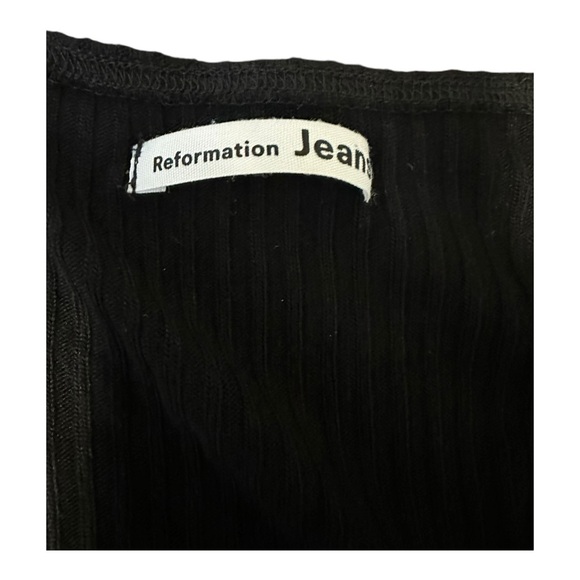 Reformation Bardot Top Plus Size Black 2x - Picture 6 of 6